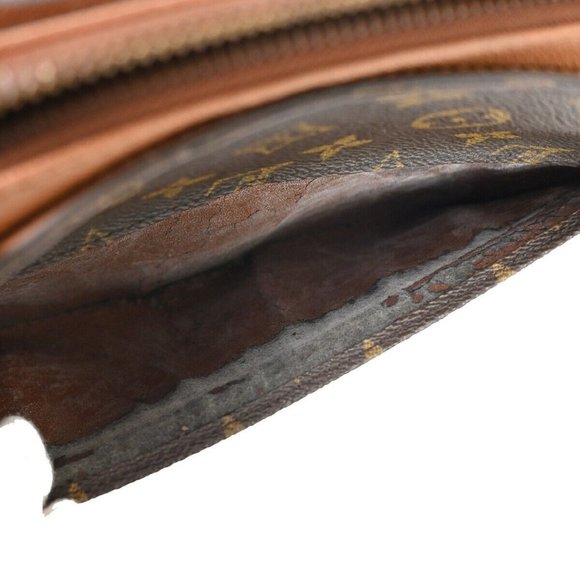 LOUIS VUITTON Orsay Clutch Hand Bag Monogram Leather Brown France - Picture 5 of 15